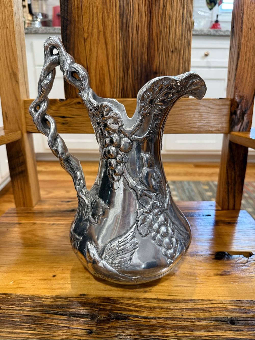 Vintage Arthur Court Decorative Grape Embossed Pitcher
